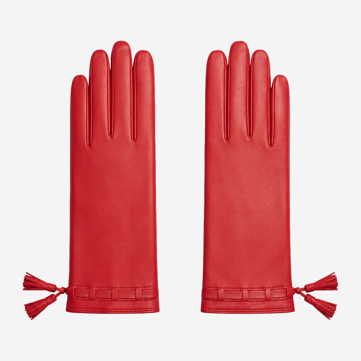 MM5010 (red) - Italian lambskin tassel gloves with luxurious cashmere lining — photo 1 of 10