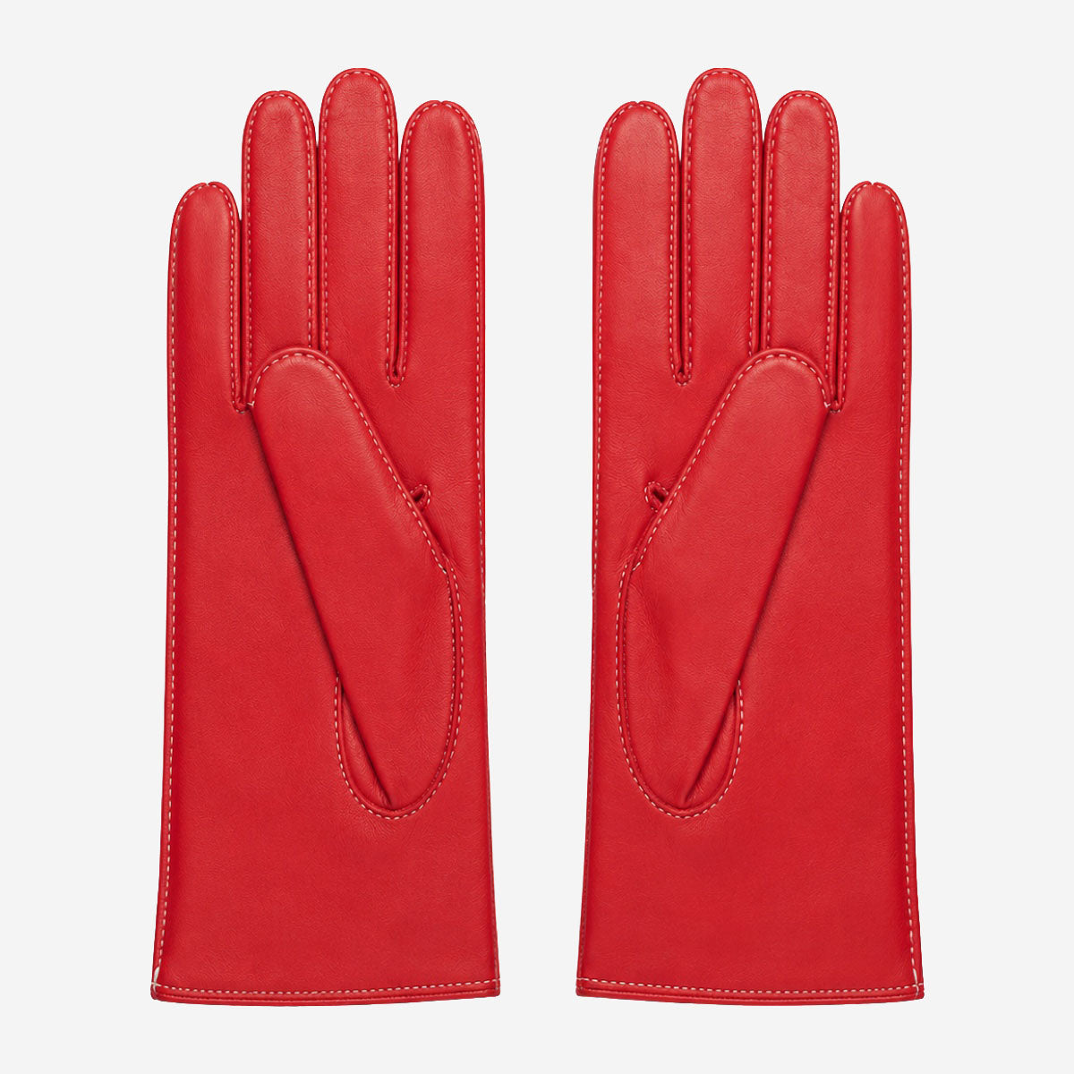 MM5020 (red/white) – Italian lambskin cashmere-lined leather gloves — photo 2 of 10