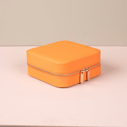 Luxury Travel Jewelry Box – Orange - Palermo