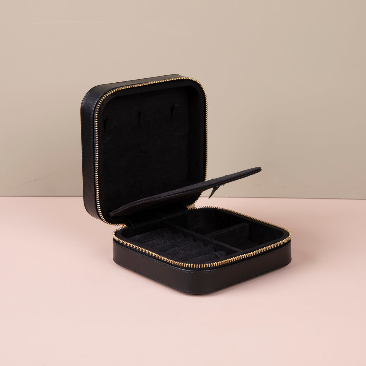 Luxury Travel Jewelry Box – Black - Palermo