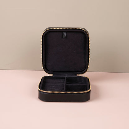 Luxury Travel Jewelry Box – Black - Palermo