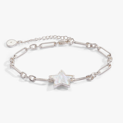 Star Mother of Pearl Adjustable Bracelet