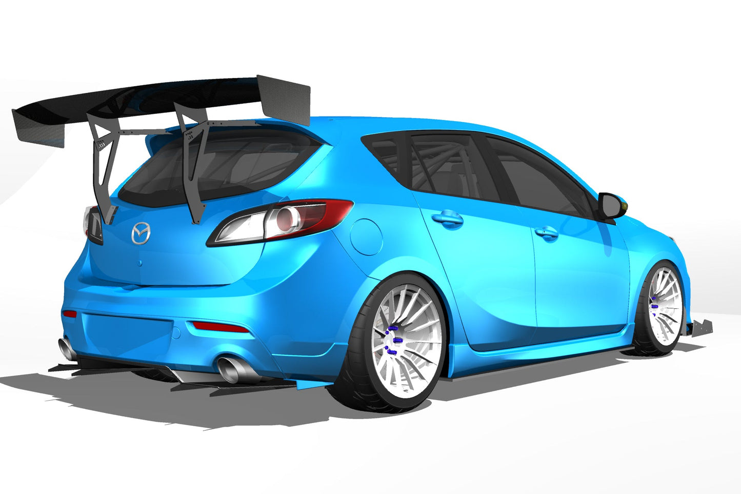 Diffuser V1+ – Mazda Mazdaspeed 3 (BL, 2010-2013)