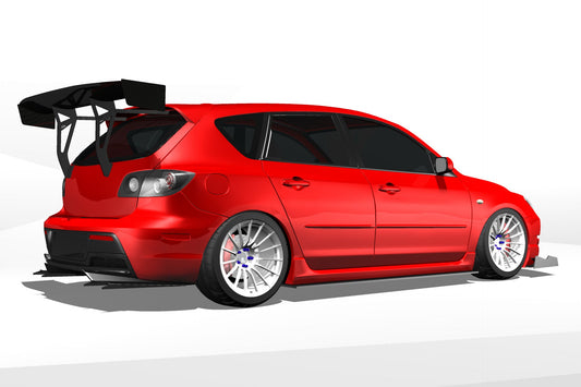 Diffuser V1+ – Mazdaspeed3 Gen1 (BK, 2004-2009) — photo 2 of 3