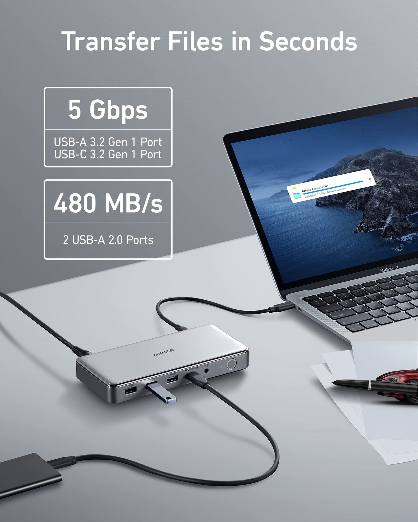 Anker <b>563</b> USB-C Docking Station (10-in-1) — photo 5 of 7