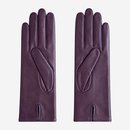 Marcella (brown) - Unlined women’s lambskin leather gloves — photo 2 of 10