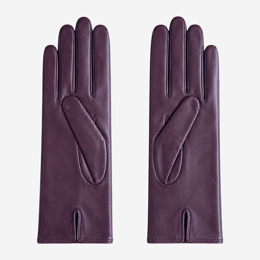 Marcella (brown) - Unlined women’s lambskin leather gloves — photo 2 of 10