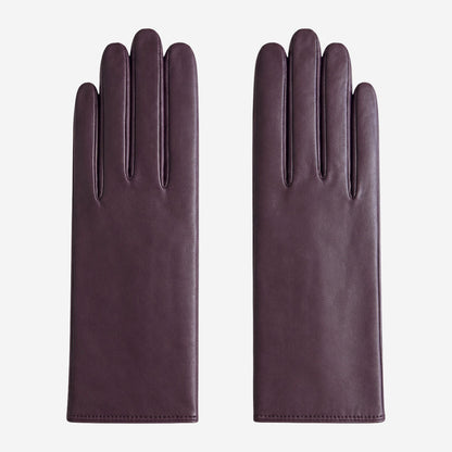 Marcella (brown) - Unlined women’s lambskin leather gloves — photo 1 of 10