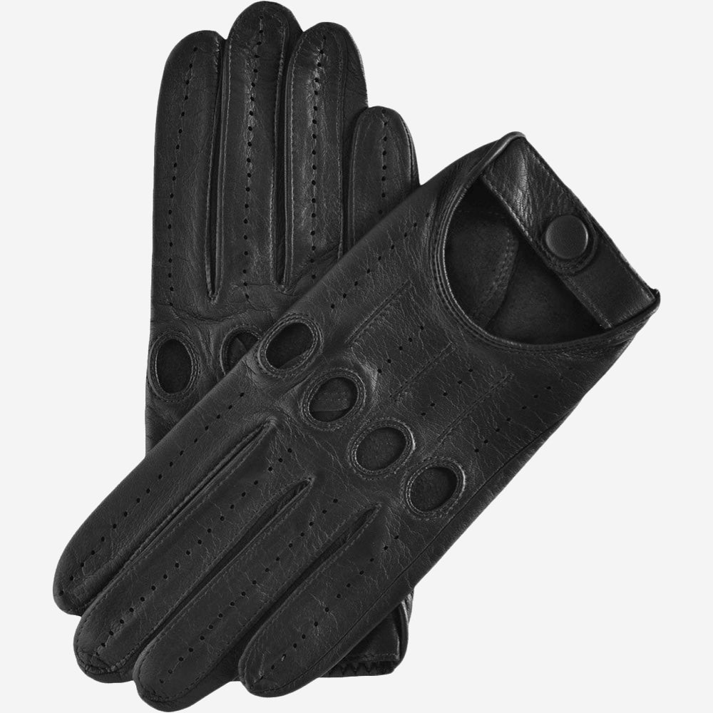 Mario (black) - Italian lambskin leather driving gloves — photo 1 of 10