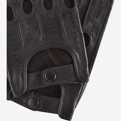 Mario (black) - Italian lambskin leather driving gloves — photo 4 of 10