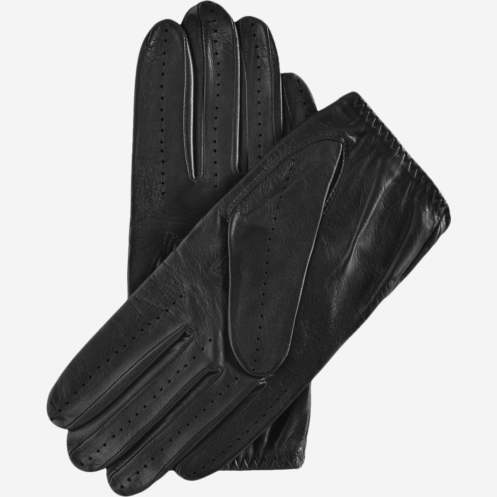 Mario (black) - Italian lambskin leather driving gloves — photo 3 of 10