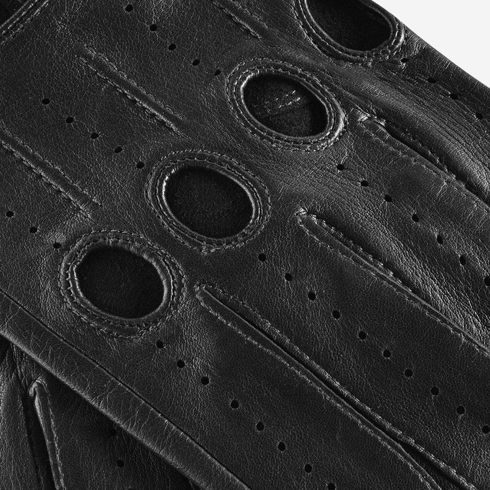 Mario (black) - Italian lambskin leather driving gloves — photo 5 of 10