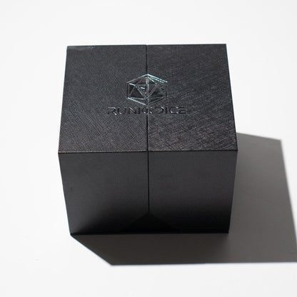 Massive Silber- und Folien-Flüssigkeitskern 95MM Chonk handgefertigte Harzwürfel und Box