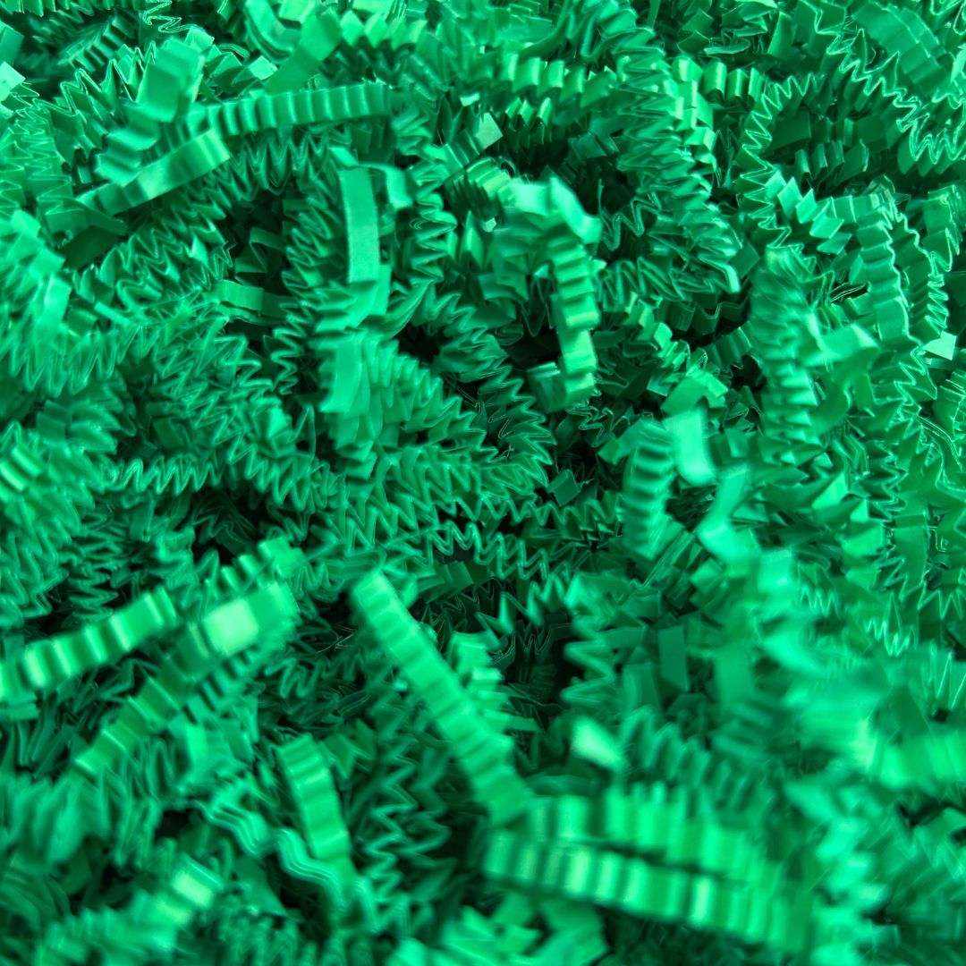 10 LB Green Crinkle Paper Shred