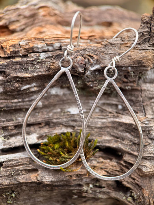 Drift Hoops | Sterling Silver