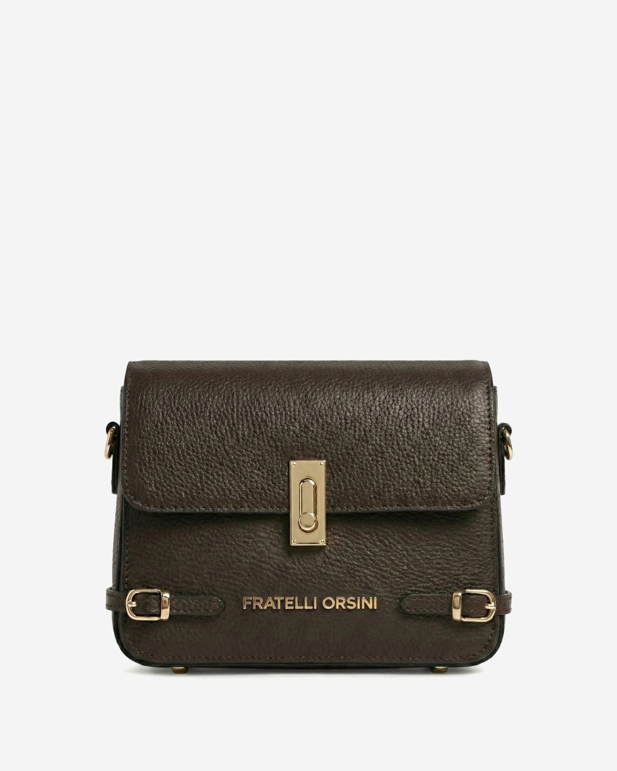 Mirella (dark brown) - Italian calf leather women's crossbody bag (with shoulder strap) — photo 2 of 9