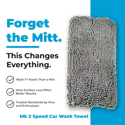 Mach 2 Speed Car Wash Towel – 7x the Size of a Mitt (60 x 30cm / 2 x 1ft) — photo 2 of 9