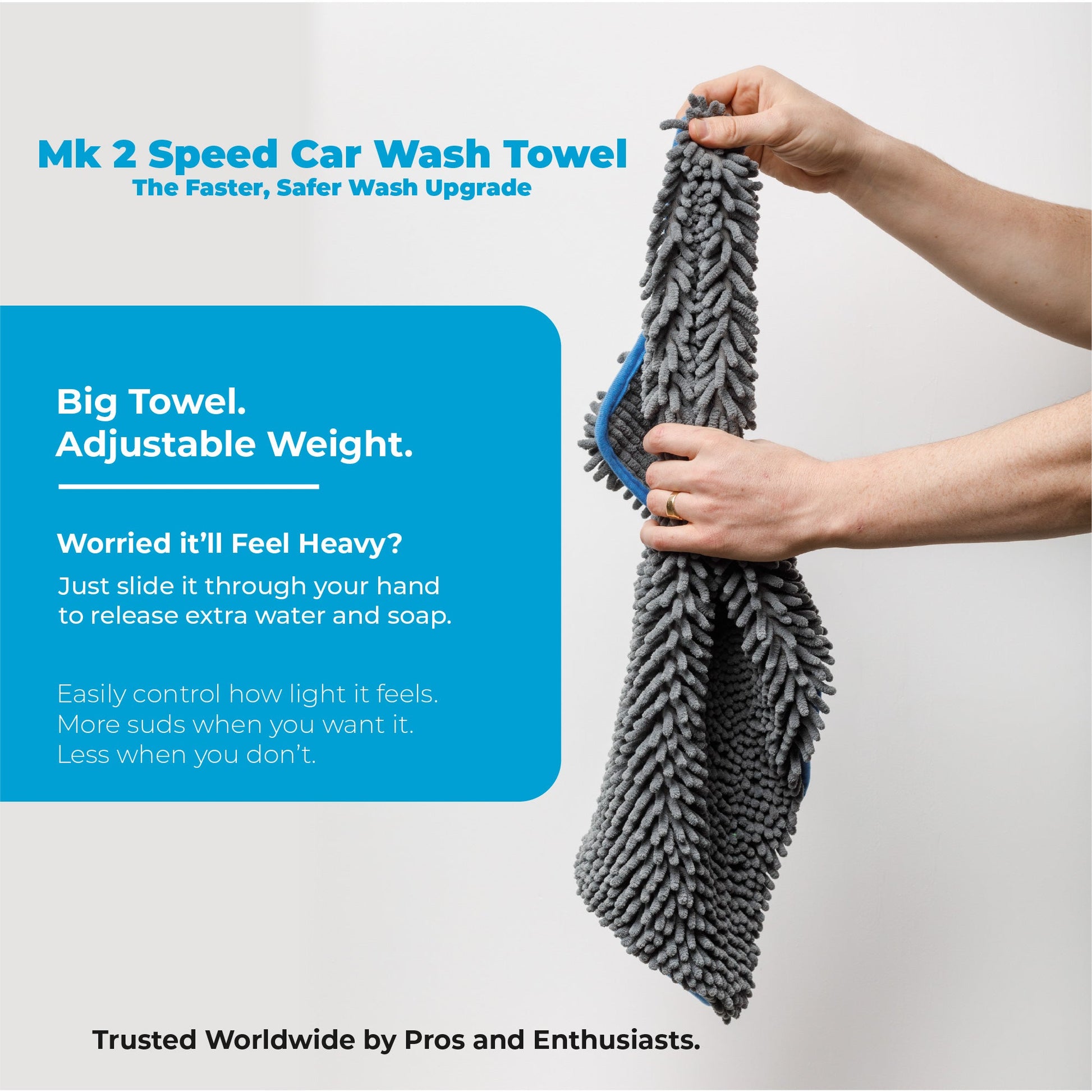 Mach 2 Speed Car Wash Towel – 7x the Size of a Mitt (60 x 30cm / 2 x 1ft) — photo 3 of 9