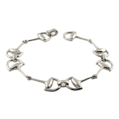Equestrian Stirrup Bracelet — Slim Bar Link