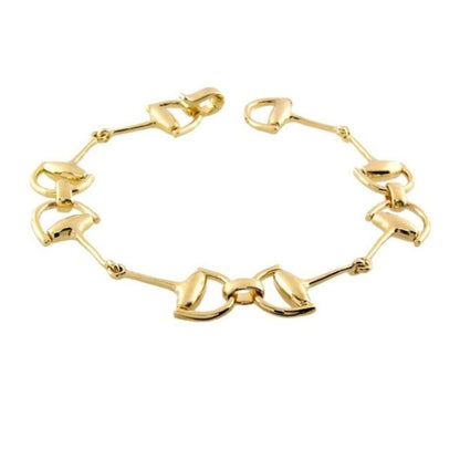 Equestrian Stirrup Bracelet — Slim Bar Link