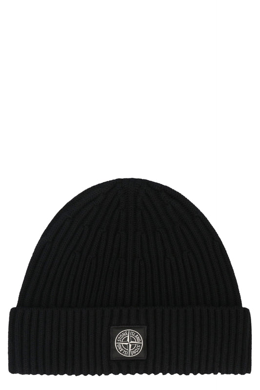 STONE ISLAND Ribbed Wool Beanie for Men