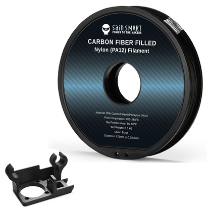 ePA12-CF 1.75mm Carbon Fiber Nylon Filament, 0.5kg, Accuracy +/- 0.05 mm, Black — photo 1 of 10