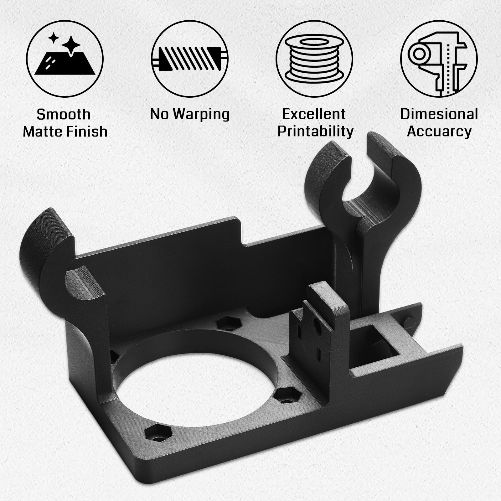 ePA12-CF 1.75mm Carbon Fiber Nylon Filament, 0.5kg, Accuracy +/- 0.05 mm, Black — photo 3 of 10