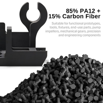 ePA12-CF 1.75mm Carbon Fiber Nylon Filament, 0.5kg, Accuracy +/- 0.05 mm, Black — photo 7 of 10