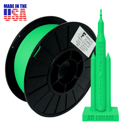 Neongrünes AF 1,75mm PLA+ Filament Hergestellt in den USA!