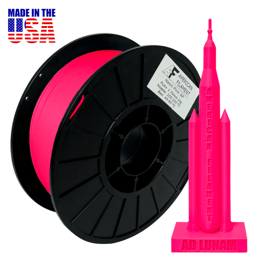 Neon Pink AF 1,75 mm PLA+ Filament Hergestellt in den USA!