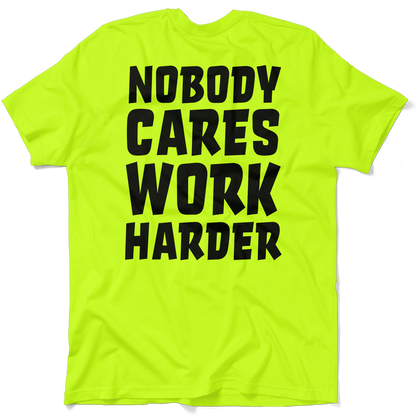 Nobody Cares - Safety Yellow T-Shirt — photo 1 of 3