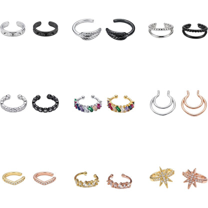 Copper Light Luxury Personality Unique Irregular Ear Clip