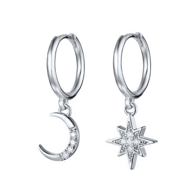 Women's Pattern Star Moon Eight Awn Tide Ear Clip