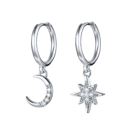 Women's Pattern Star Moon Eight Awn Tide Ear Clip
