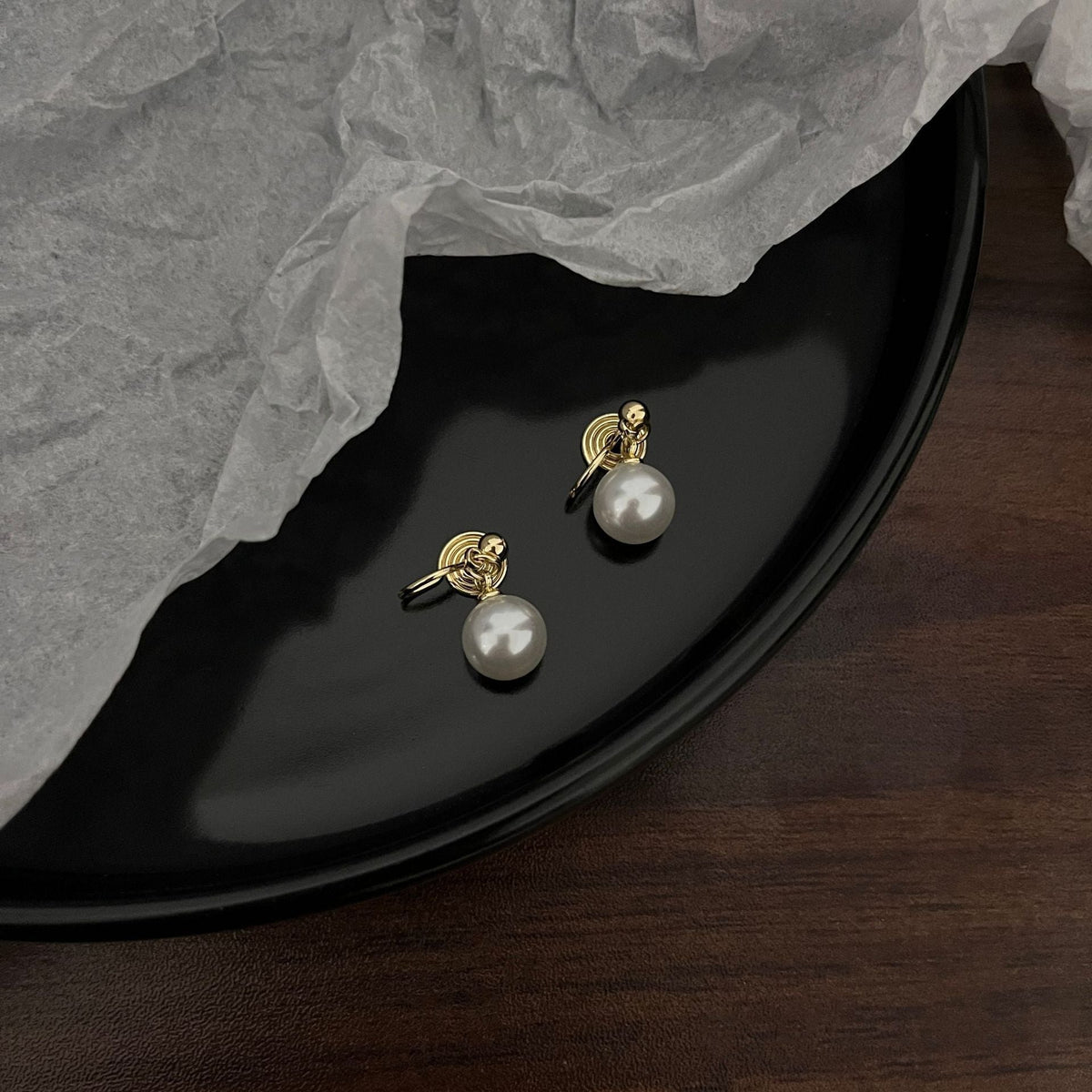 Hot Pearl Without Piercing Advanced Sense Mosquito Coil Simple Metal Ear Clip