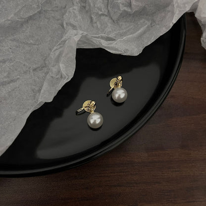 Hot Pearl Without Piercing Advanced Sense Mosquito Coil Simple Metal Ear Clip