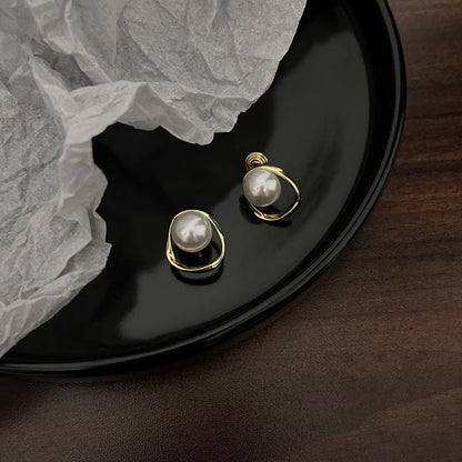 Hot Pearl Without Piercing Advanced Sense Mosquito Coil Simple Metal Ear Clip
