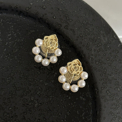 Women's Fairy Sweet Flower Earless Mosquito Coil Niche High-grade Ear Clip