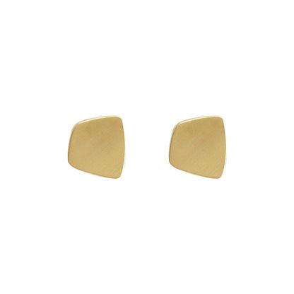 Light Luxury Brushed Gold Plated Mosquito Coil Elegant Ear Clip
