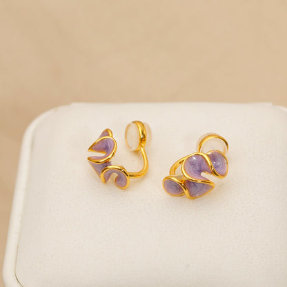 Flower Silicone Female Cute Sweet Personality Earrings