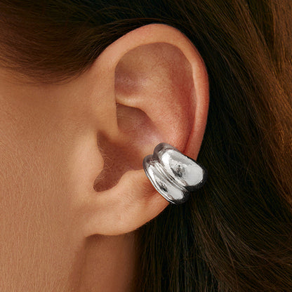 Glossy Surface Water Drop Beanie Personality Geometry Simple Earrings
