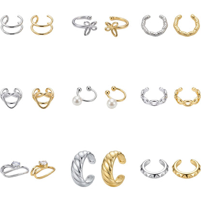 Copper Light Luxury Personality Unique Irregular Ear Clip