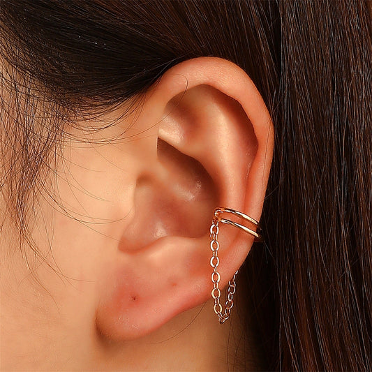 Simple Chain Single Personalized Temperamental Tassels No Pierced Fairy Ear Clip