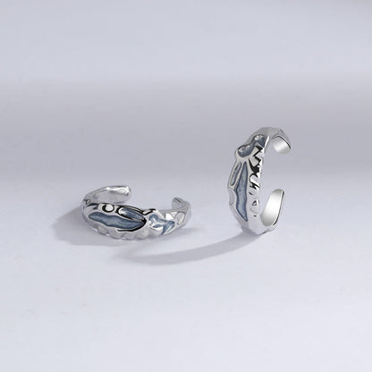 Women's & Men's Haze Blue For Affordable Luxury Fashion Simple Geometric Ear Clip