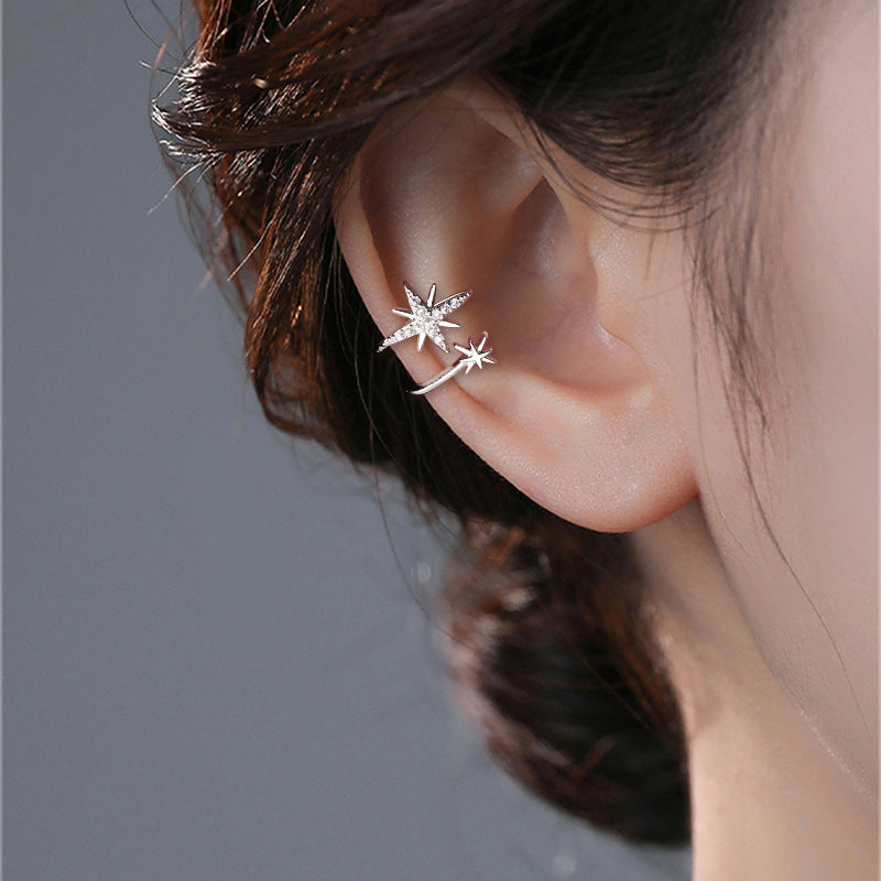 Eight Awn Star Asymmetric Rice Korean Style Hot Personality Fashion Ear Clip