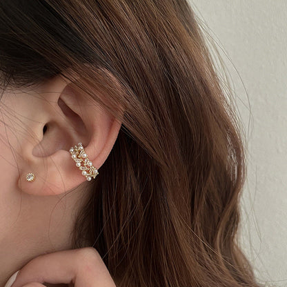 Bone Elegant High-grade Without Pierced Female French Style Ear Clip
