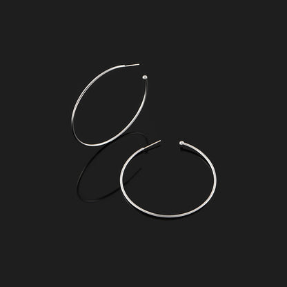 Exaggerated Large Hoop Sier Needle Personalized Classic Rotation Mosquito Ear Clip