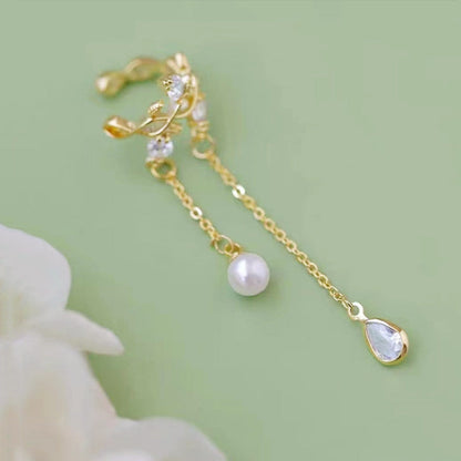 Vine Tassel No Pierced Female Light Luxury Minority Design High-grade Earrings