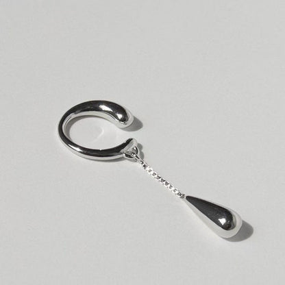 Women's Cold Style Water Drops Tassel High-grade Rings