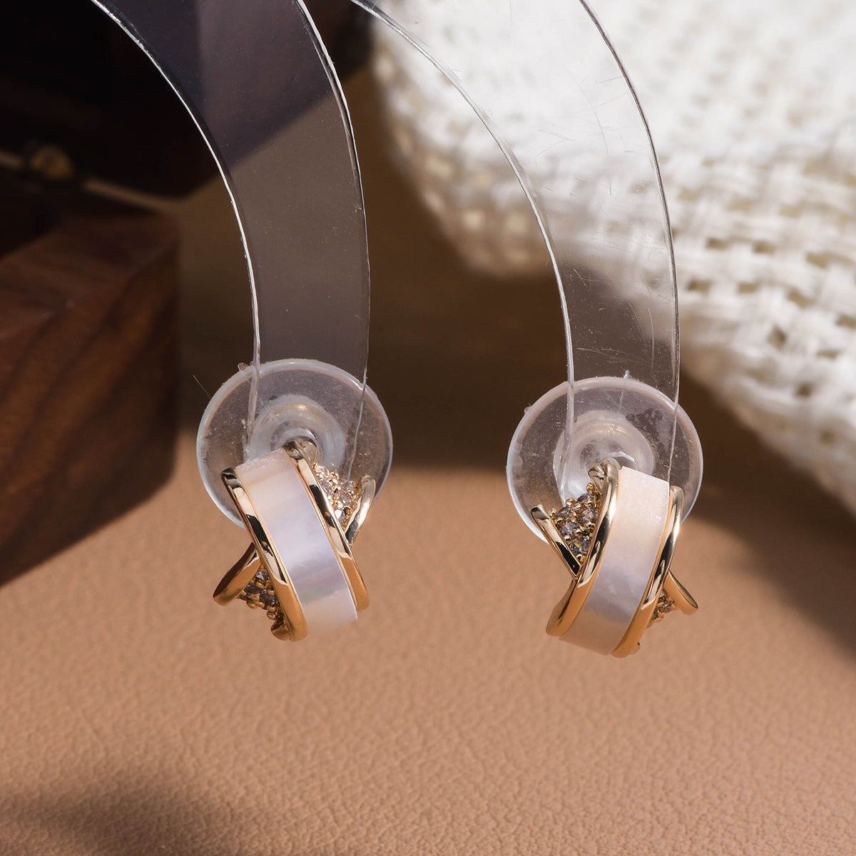 Cross Without Pierced Ears Light Luxury Temperament Design Mosquito Earrings